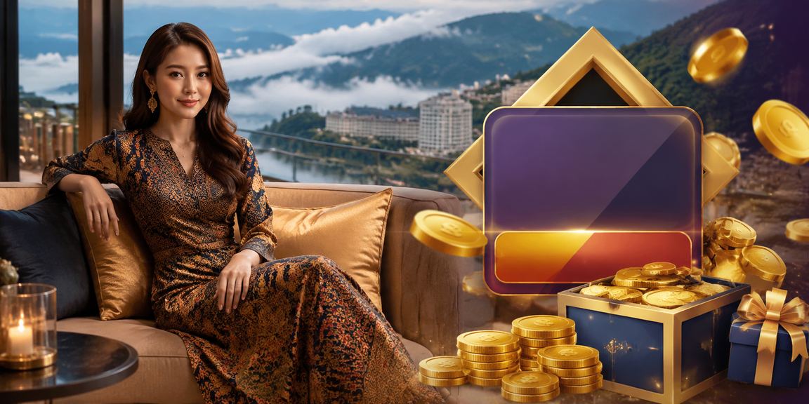 Suasana hiburan dan esports Genting Highlands dengan sentuhan batik yang meriah di mb8my
